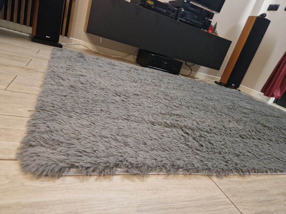 Dywan 160 x 230 szary Shaggy