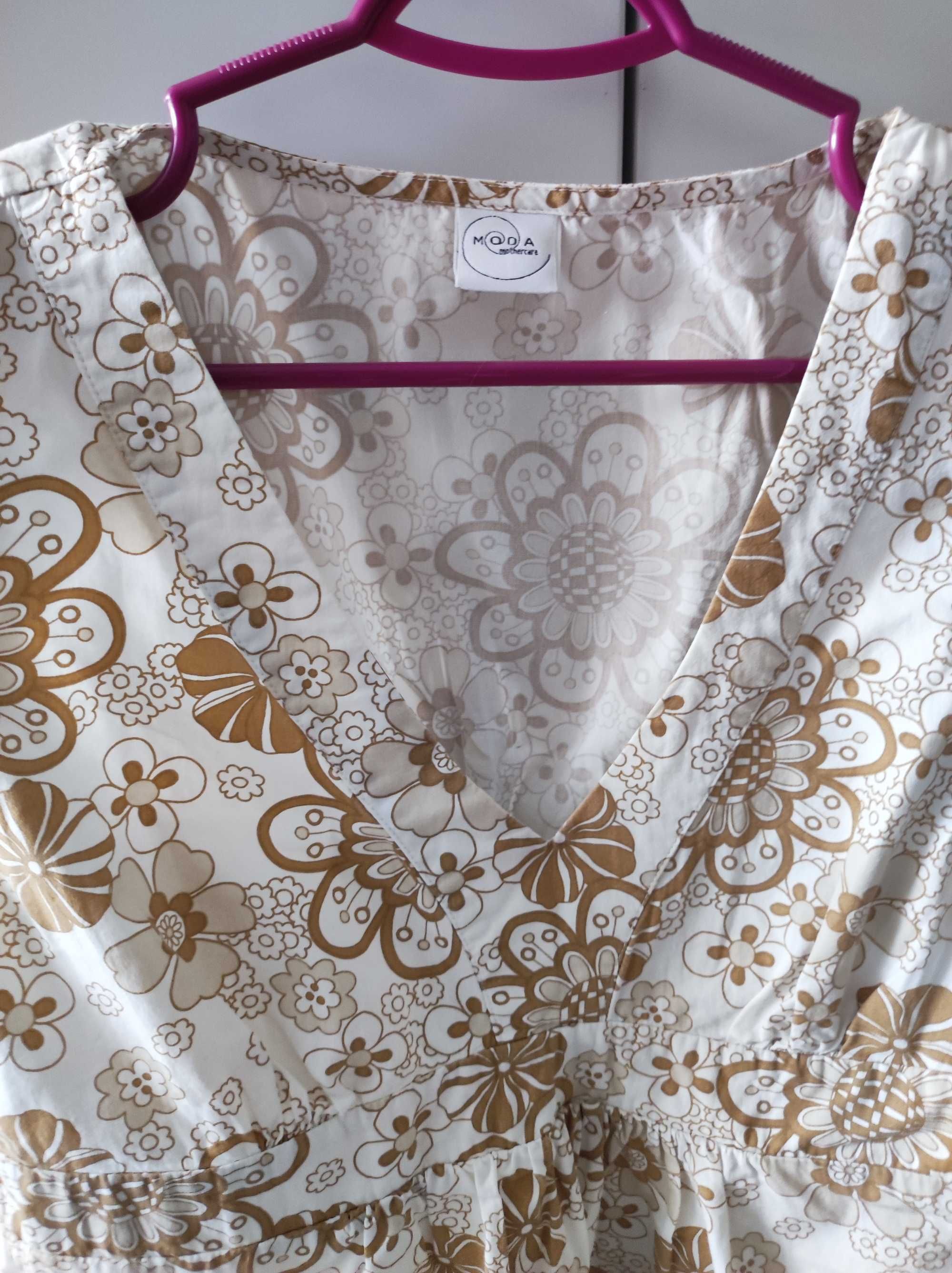 Bluzka tunika ciążowa w kwiaty Mothercare Moda, r.S