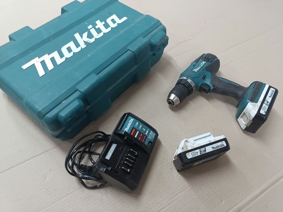 Wkrętaka MAKITA DF457D wiertarka wkrętarka 18v 2 x 1.5ah FV23%