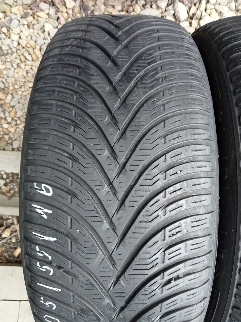 2x Opony Używane Całoroczne 205/55R16 Kleber