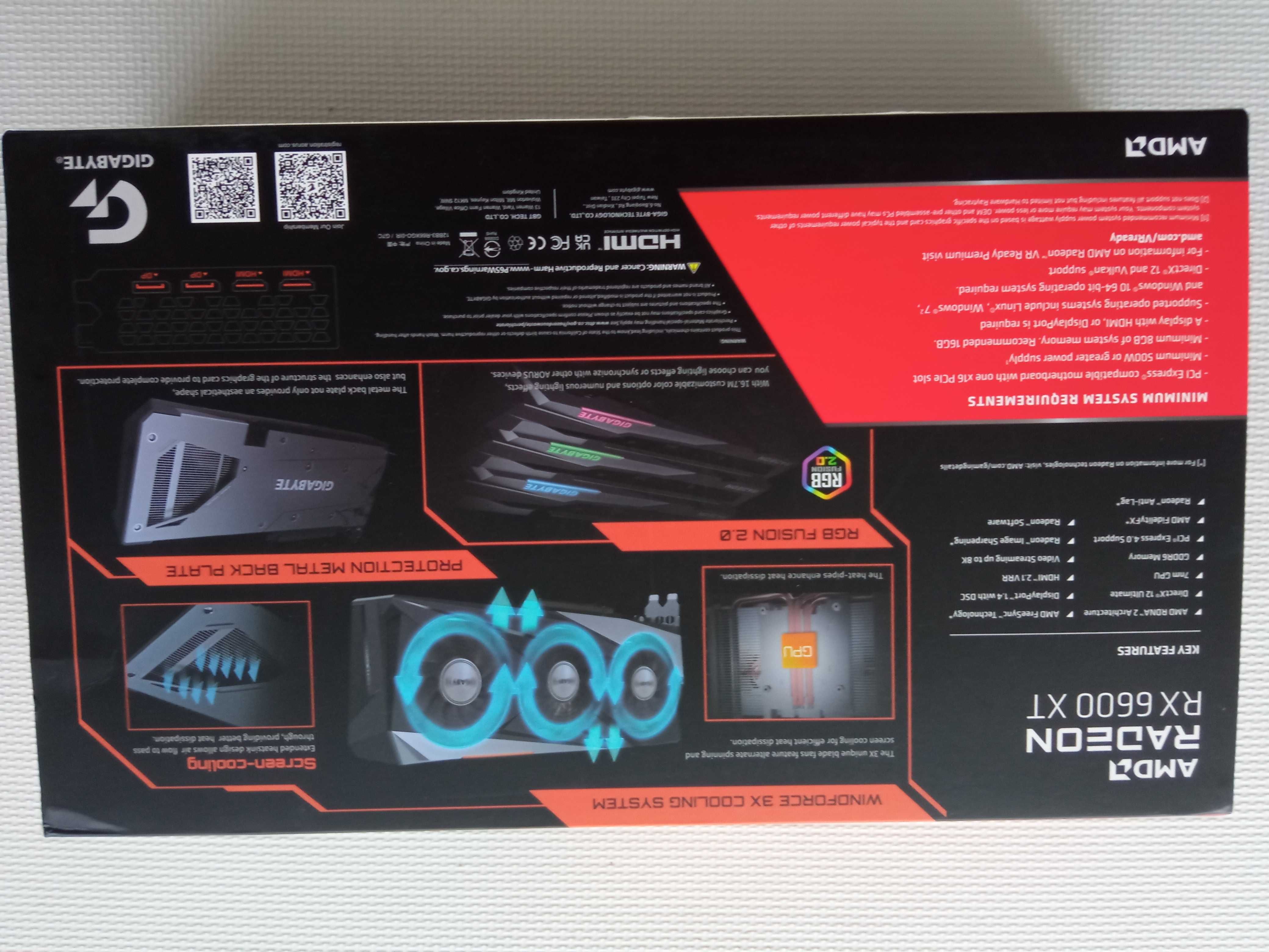 Karta graficzna Gigabyte Radeon RX 6600 XT 8gb Gaming oc