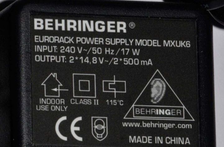 Zasilacz Behringer 1202FX 1002FX MXUK6