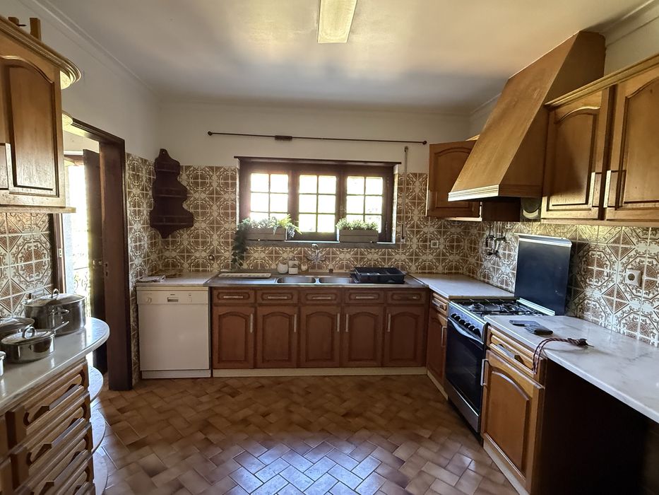 Cozinha usada madeira