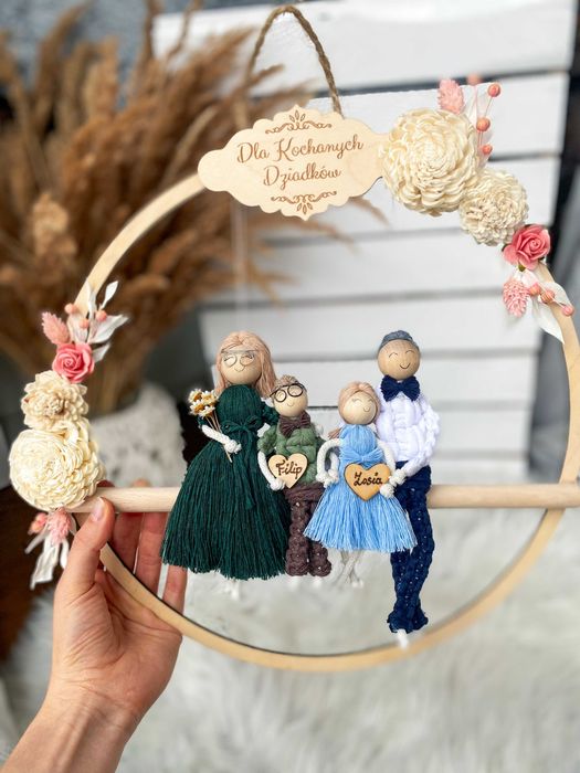 Prezent dla Dziadków- makrama