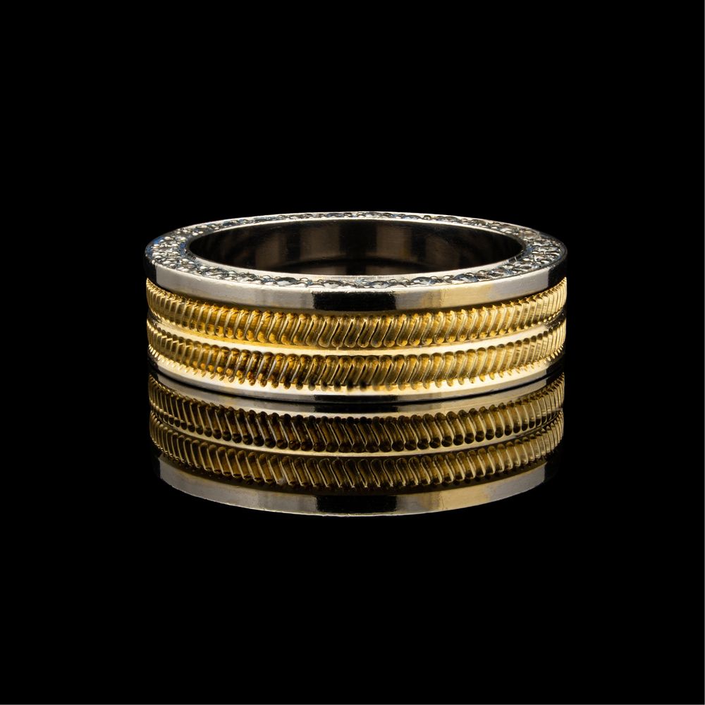 Producent złota obrączka pierścionek 585 rząd brylantów