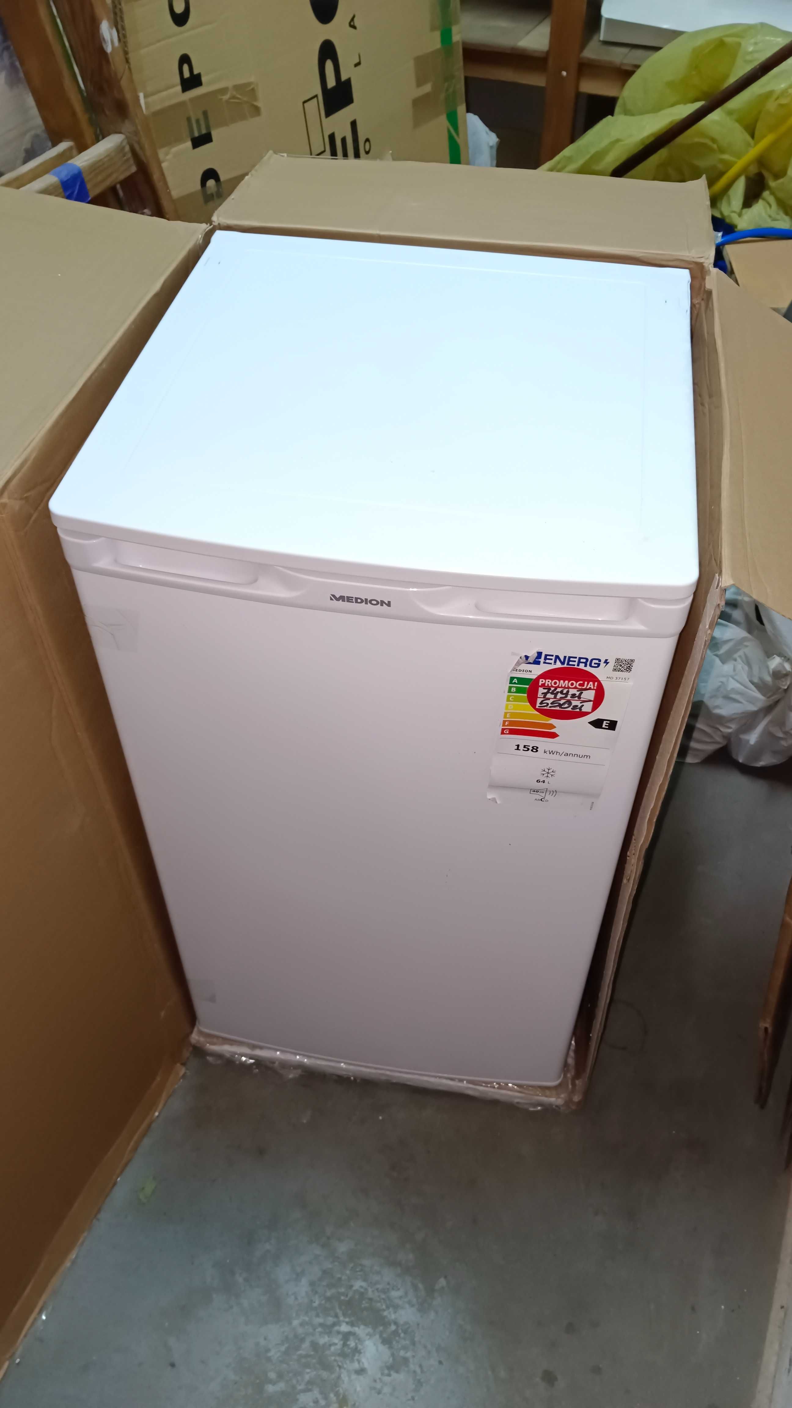 Dobra zamrazarka 63L wolnostojaca  3 szuflady biala 84 cm
