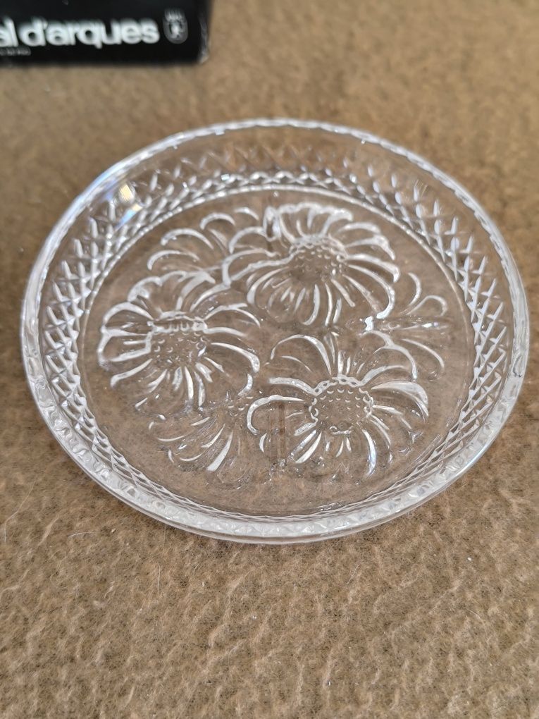 Conjunto de seis Bases p/ copos Cristal D’Arques