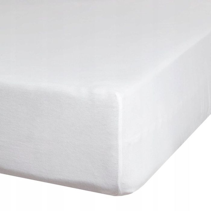 Prześcieradło z GumkąBAWEŁNIANE jednolite Jersey D91/90x200 w.25 Biel