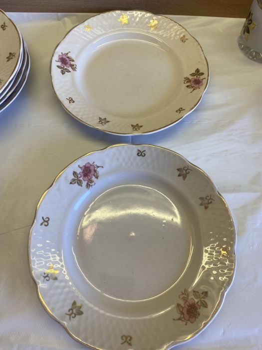 Комплект з 6 радянських фарфорових тарілок. Коростень