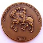 Medalha de Bronze Concelho de Macedo de Cavaleiros Brasão da Vila