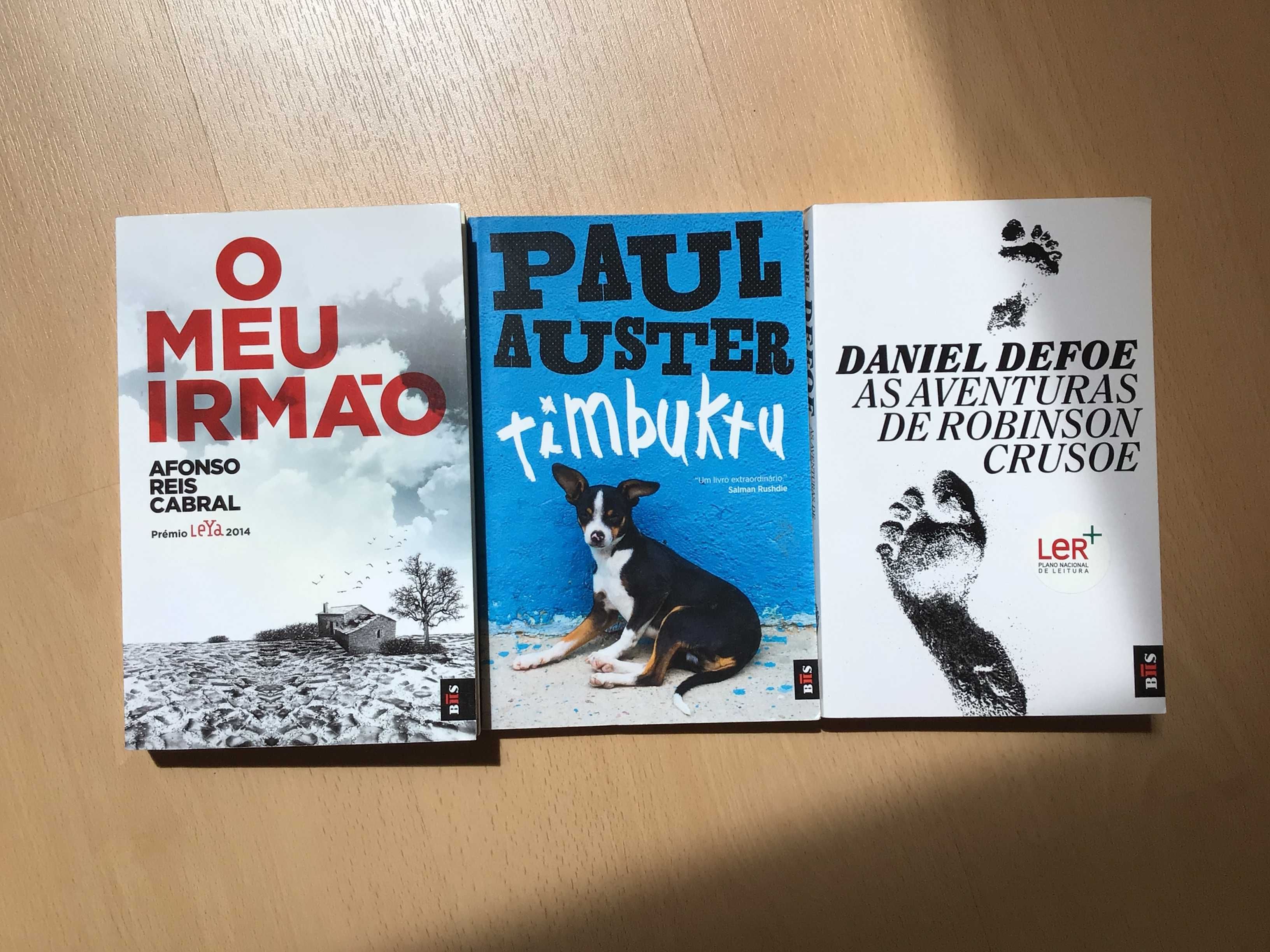 Livros da coleção BIS - Reis Cabral, Auster e Defoe (portes incluídos)