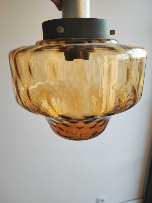 Lampa wisząca ' Twórczość' Gliwice PRL Vintage