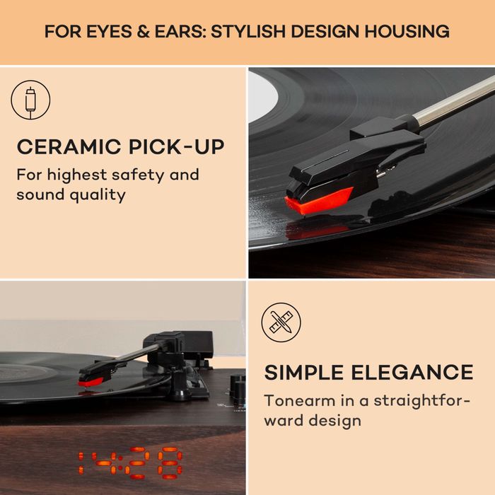 Програвач   TT-Classic Chrono Record Player,Bluetooth, 33/45/78 об/хв