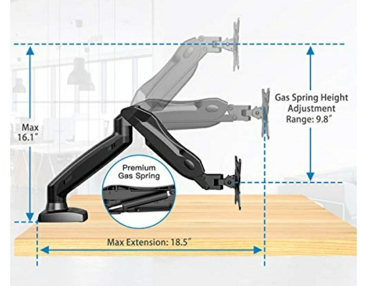 Uchwyt stojak do monitora HUANUO model HNSS6 17"-27"