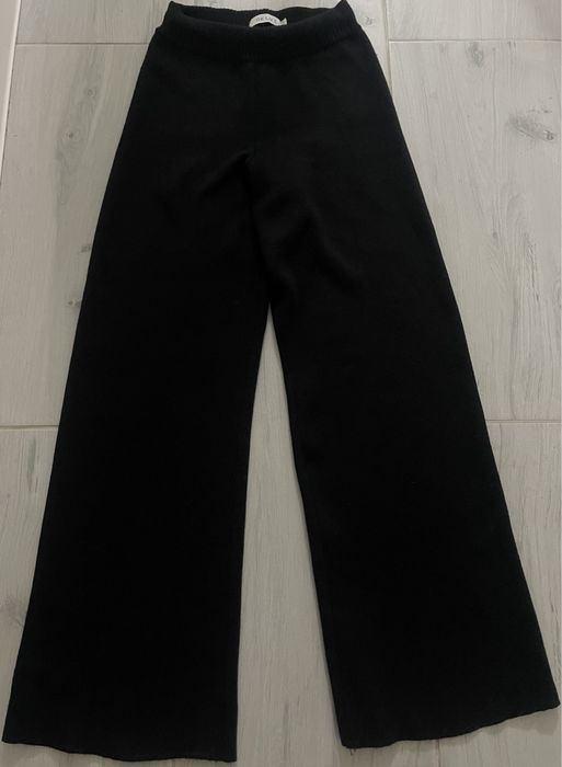 женские брюки трикотажные черные the lace