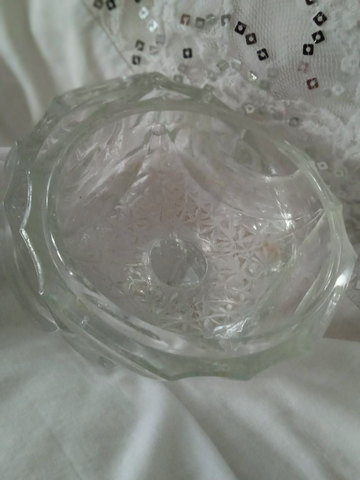 Cukiernica szklana z prl-u