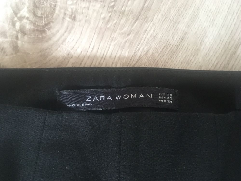 Czarne spodnie/legginsy Zara XS