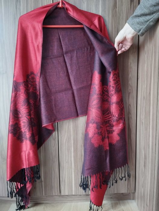 Duży szal dwustronny