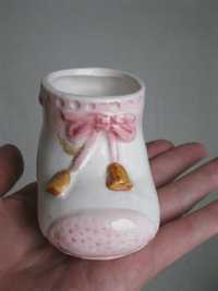Башмачок фарфоровый керамический башмак сувенир