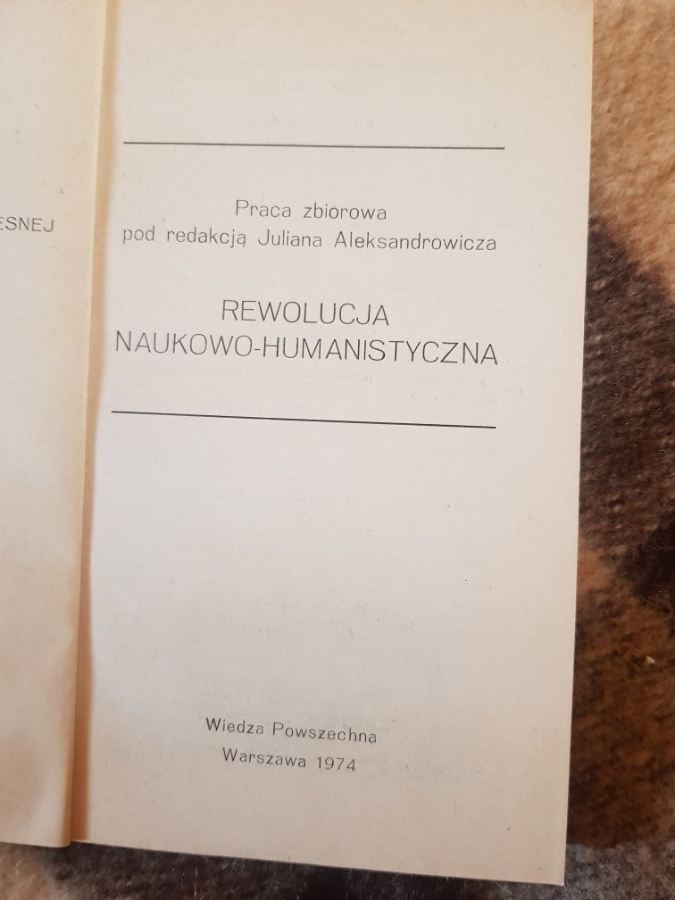 Rewolucja naukowo-humanistyczna pr.zbiorowa WP 1974