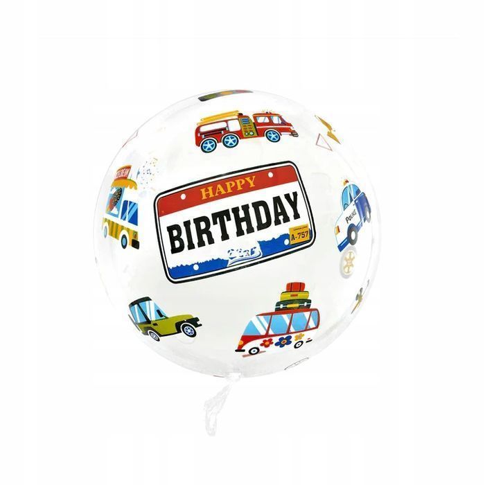 balon przezroczysty okrągły kosmos 45 cm kula bobo