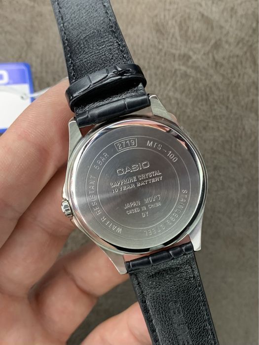 Годинник чоловічий CASIO MTS-100L-1A Оригінал Гарантія Сапфір Касио