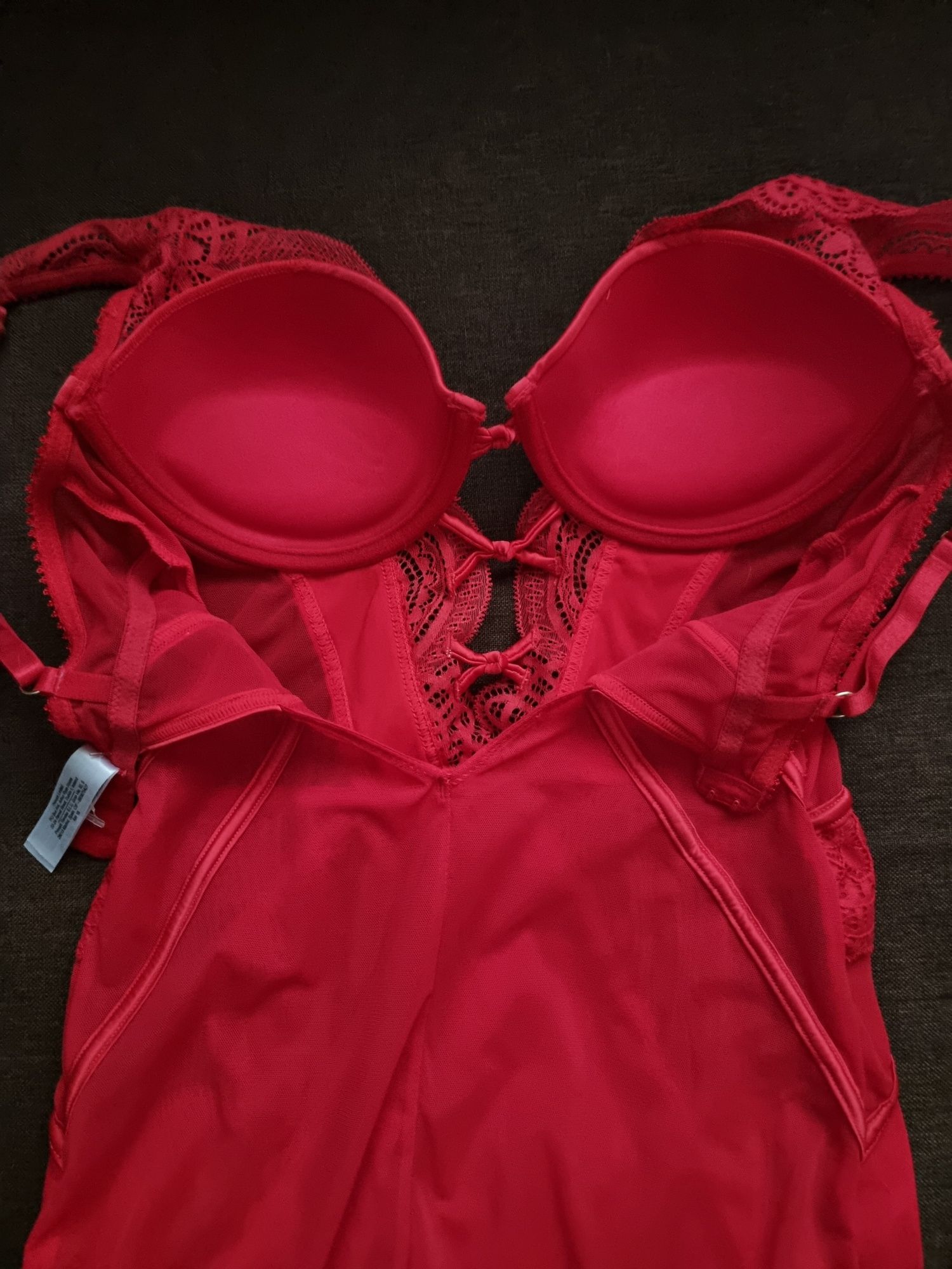 Корсет червоний 75B push up