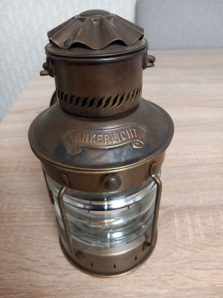 Z 1961 r. oryginalna lampa - latarnia nawigacyjna, okrętowa Ankerlicht