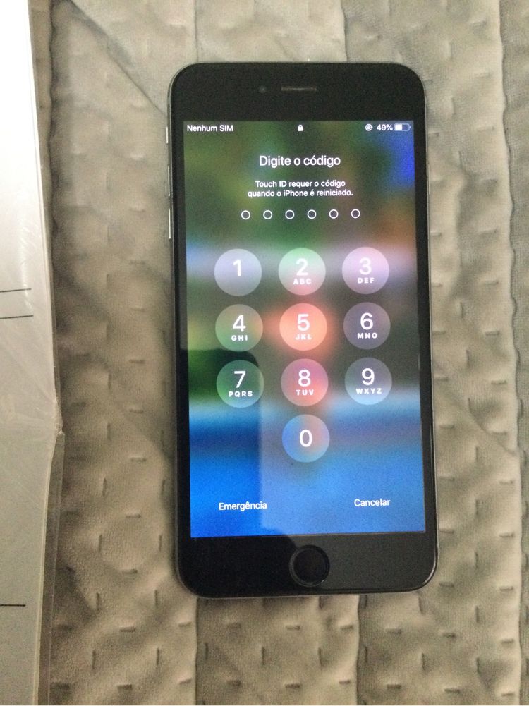 iPhone 6s Plus Preto e cinza  desbloqueado a funcionar perfeitamente