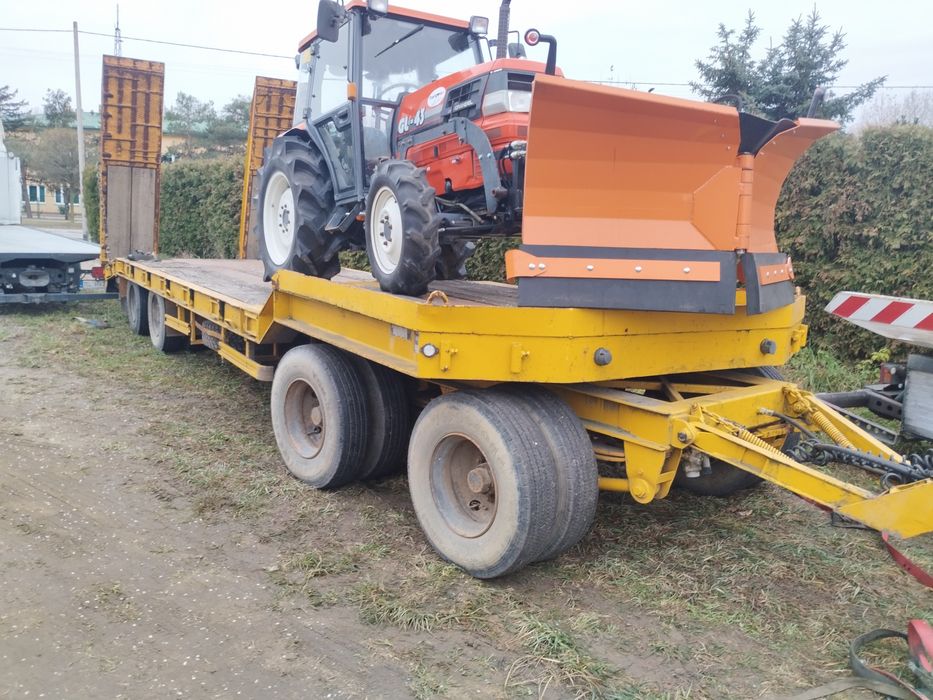 Goldhoffer przyczepa niskopodwoziowa 4 osi laweta Tu4 uciąg do koparek