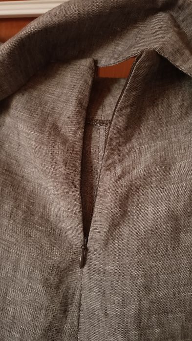 Camaíeu Hiszpańska spódnica lniana o kloszowym kroju, 100% Len, Roz S/