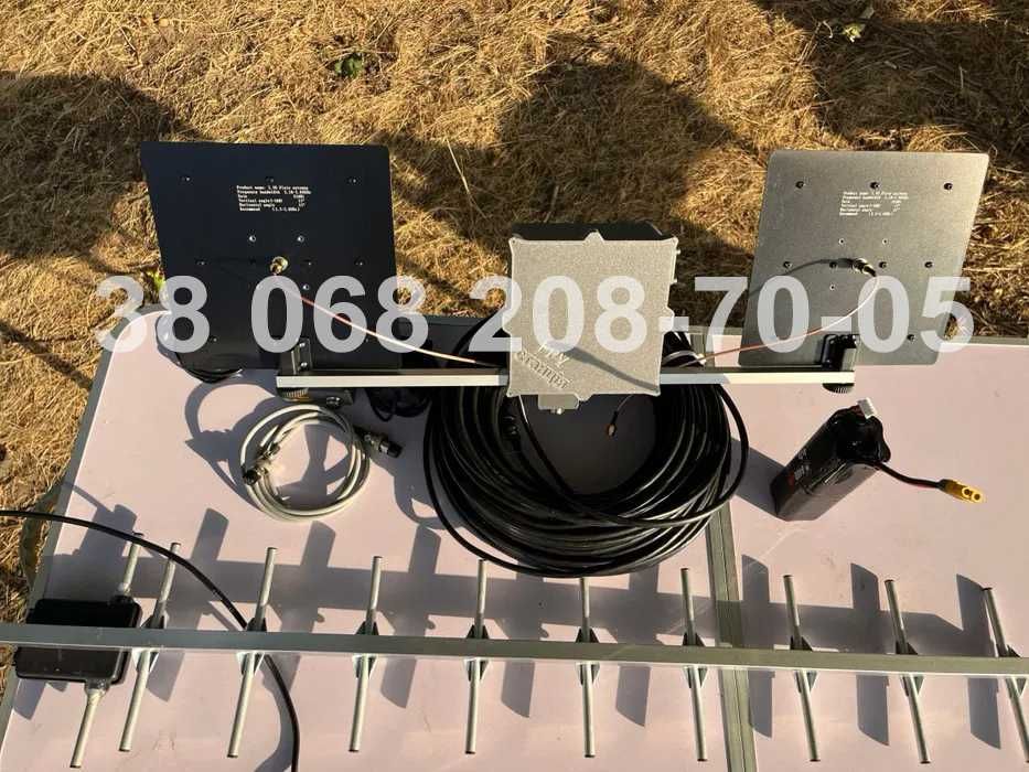 Антена Ягі 22dBi 370 433 490 510 750 970 МГц Мощная Yagi Любая частота