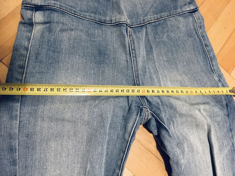 Spodnie jeansy dzinsy rurki xs s przetarte rozpinane stan