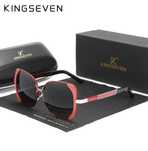 Damskie okulary przeciwsłoneczne KINGSEVEN z filtrem UV-400 i polar.