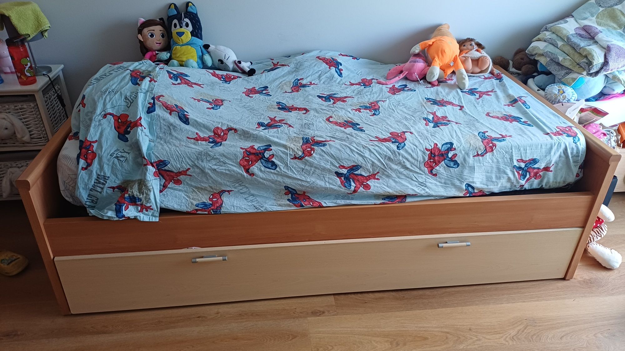 Cama Solteiro com segunda cama em gaveta