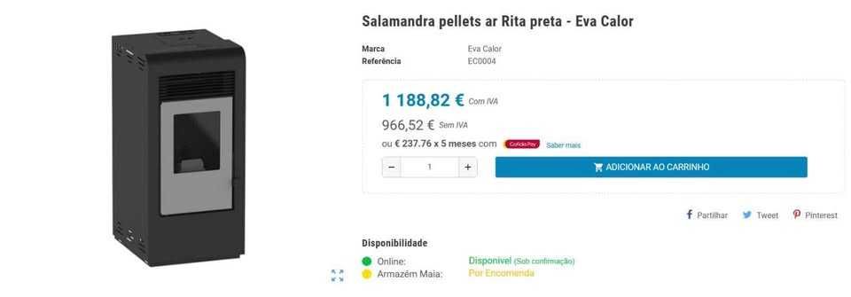 Salamandra pellets Eva Calor - Rita 9KW