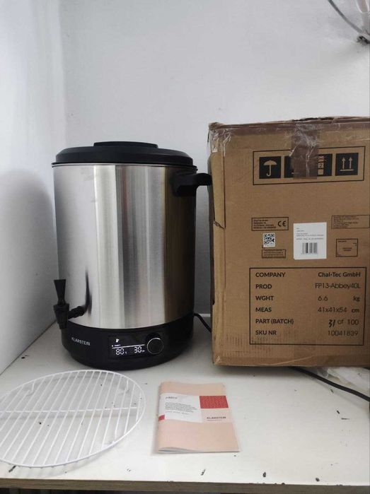 Электрическая кастрюля для пастеризации Термопот Klarstein Abbey 40