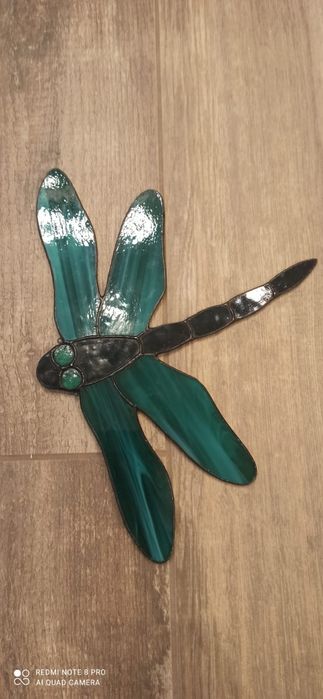 Śliczne witrażowe ozdoby na okno