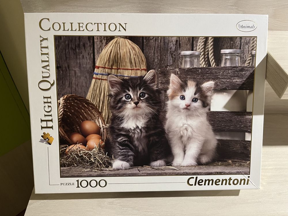 1000 puzzli Clementoni z kotami