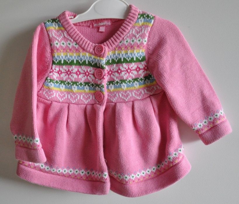 Bluza Sweter niemowlęcy kardigan R 74 6-9 m STAN BDB