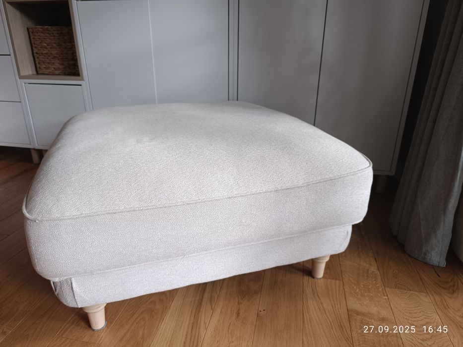 Podnóżek puf IKEA esseboda jasnobeżowy