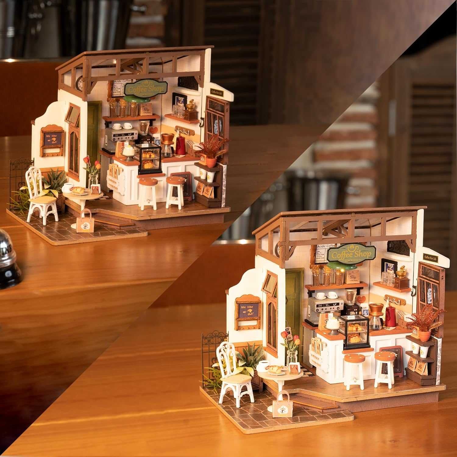 Rolife DIY miniaturowy domek dla lalek kawiarnia *GRATIS* PSI PATROL