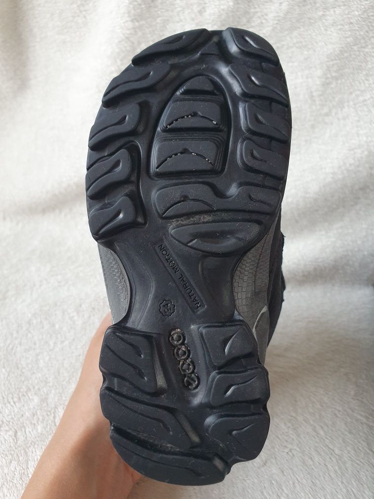 buty zimowe ecco biom 24 śniegowce gore tex skórzane na rzepy
