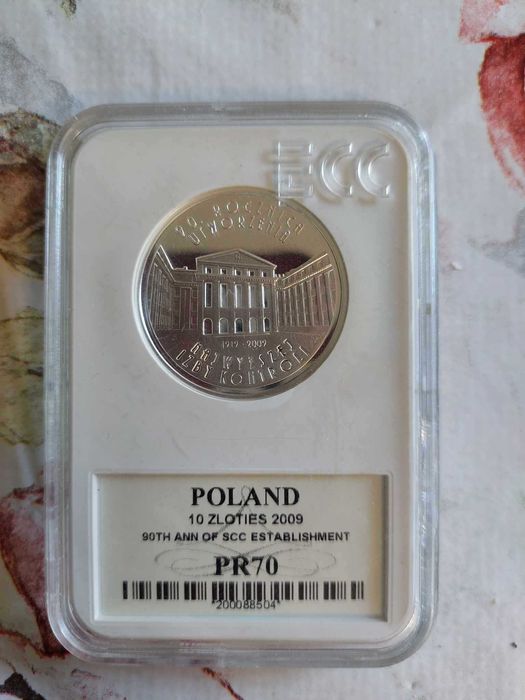 Moneta srebrna 10 zł. 2009 PR70