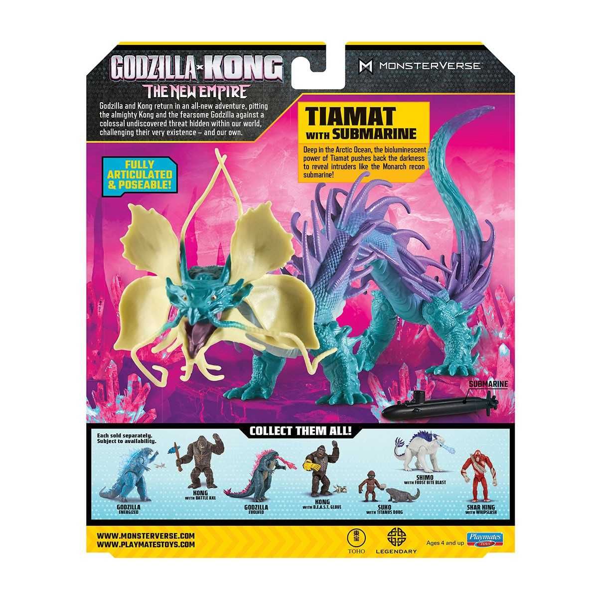Фігурка Godzilla vs. Kong - Тіамат з підводним човном Тиамант