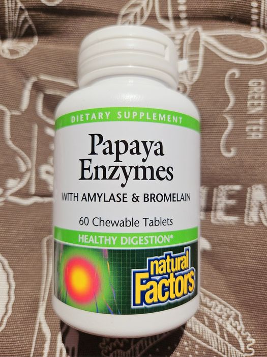 Natural Factors ферменти папаї з амілазою та бромелаїном папайя ензимы