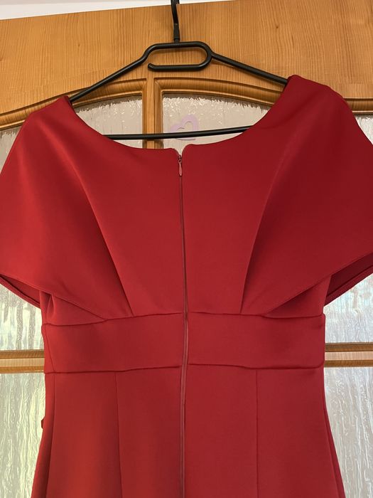Elegancka Sukienka wesele poprawiny sylwester XS/34 falbany