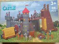 Zamek średniowieczny zabawka dla chłopca z rycerzami końmi 99pcs Nowy!