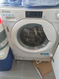 Máquina de lavar roupa Candy de encastre