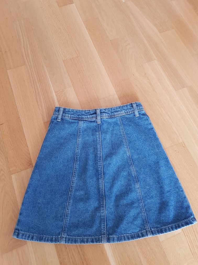 Spódnica jeans H&M trapezowa 32